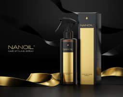 Nanoil hair styling spray