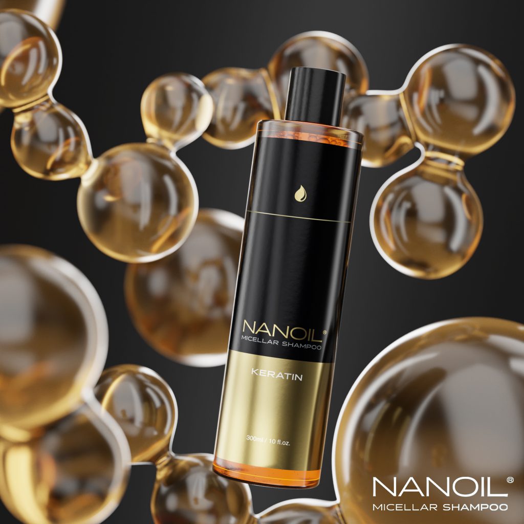 NANOIL: Șampon cu cheratină pentru tratarea părului obosit